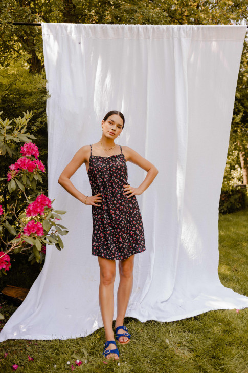Robe Wendy roses rouges