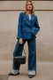 Blazer Phoebe Fleurs bleu Orta