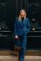 Blazer Phoebe Fleurs bleu Orta