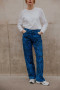 Pantalon Charlie Fleurs bleu Orta