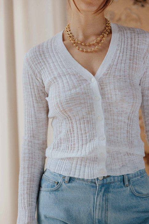 Gilet Antoine Ecru