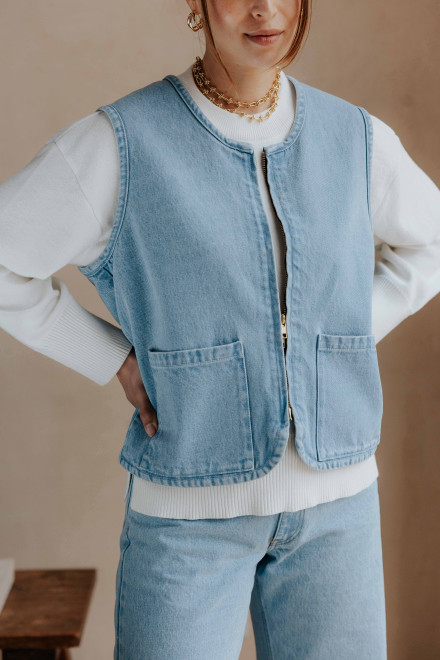 Veste Cara Bleu clair Orta