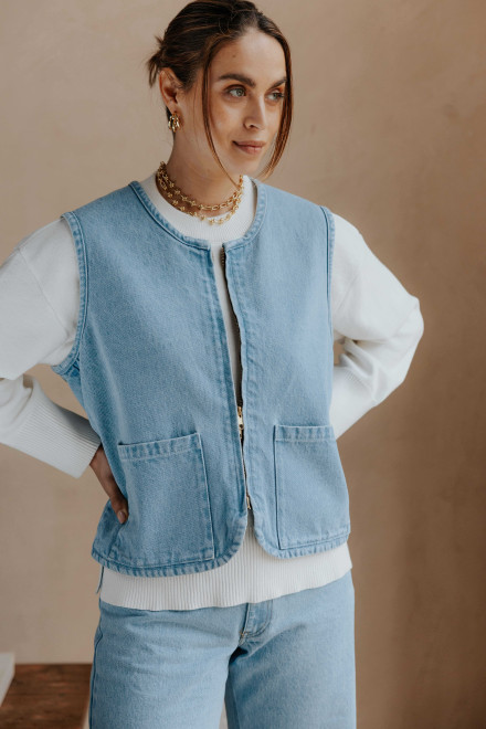 Veste Cara Bleu clair Orta