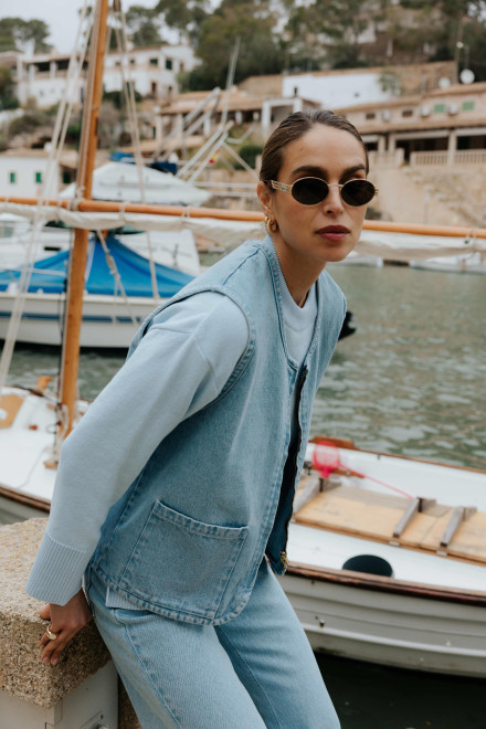 Veste Cara Bleu clair Orta