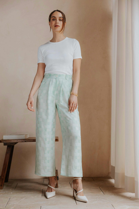 Pantalon Baudoin Vert d'eau