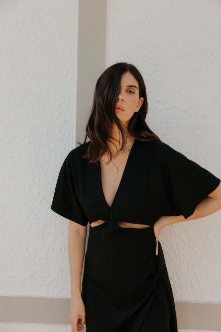 Robe Fantine Noir orta Robe Fantine Noir orta