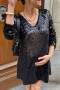 Robe Maelis sequin noir orta